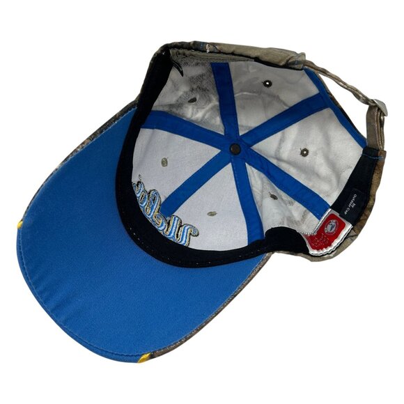 UCLA Bruins Camo Baseball Hat Outdoor Cap One Size Adjustable Strap Blue Khaki - Picture 3 of 12